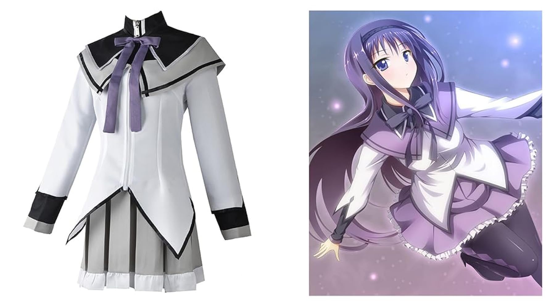 (まどマギ) 暁美ほむら 衣装＋ウィッグセット Amazon.co.jp: [Picksoco] 暁美ほむら 開戦服 魔法少女 まどか