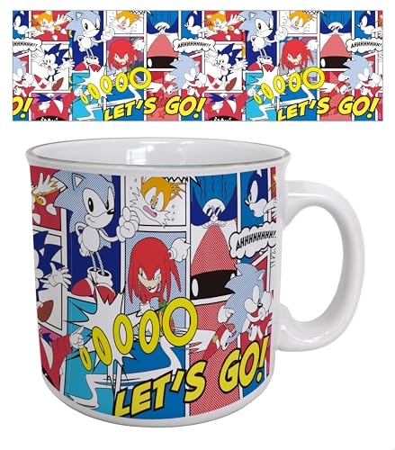 Pyramid America - Sonic - Comic Panel- 20oz Ceramic Mug