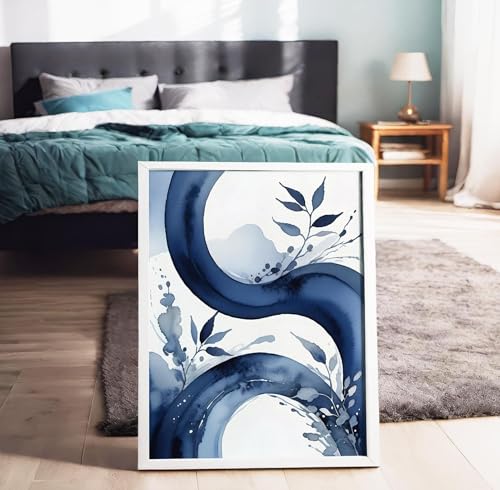 Décoration murale bleue Matisse pour habiller un mur blanc vide
