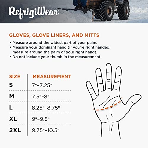 Refrigiwear Insulated 3-Finger Leather Mitt #TOP5