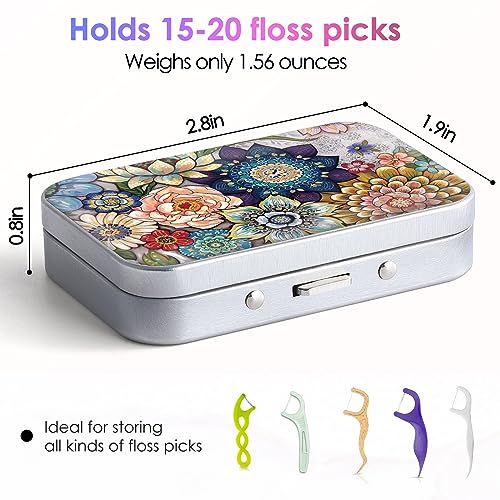Image of Portable Dental Floss Case - Easy to Store Floss Picks, Perfect for Travel, Hotels, Dinners, Appointments, Mandarin, 1 Foot (Pack of 1), Pouch