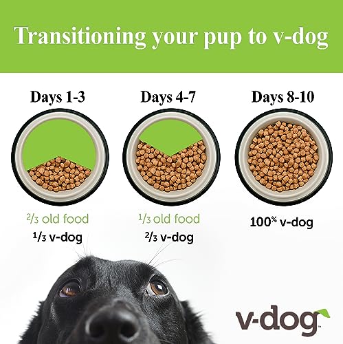 V-dog Vegan Mini Kibble Dry Dog Food (4.5 LB) Small Breed Dogs | Plant-Based Protein with Added Taurine for Sensitive Stomach and Skin | All Natural Made in US - Image 6