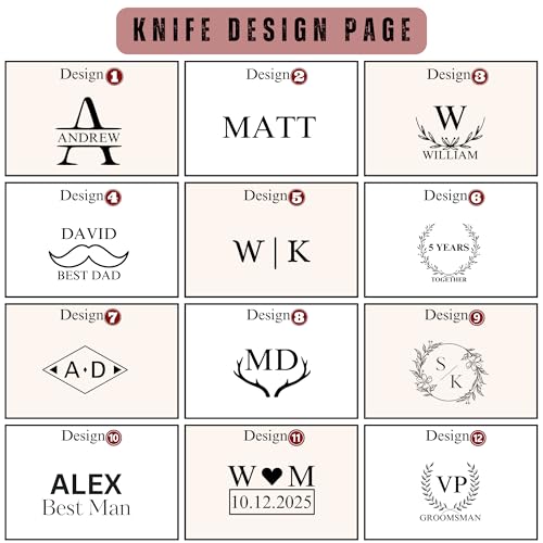 Image of Father's Day Gift for Him, Personalized Wooden Handle Folding Pocket Knife, Custom Gift for Husband, Boyfriend, Dad, Grandpa, Son, Groomsmen, Birthday, Anniversary, Wedding, Retirement Gifts for Men