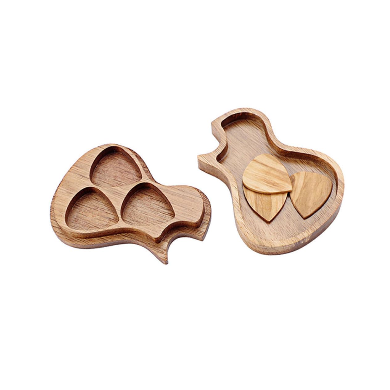 VANZACK 1Set Handmade Guitar with Picks Compact Storage Holder for Guitarists Craftsmanship Durable Design present for Music Lovers