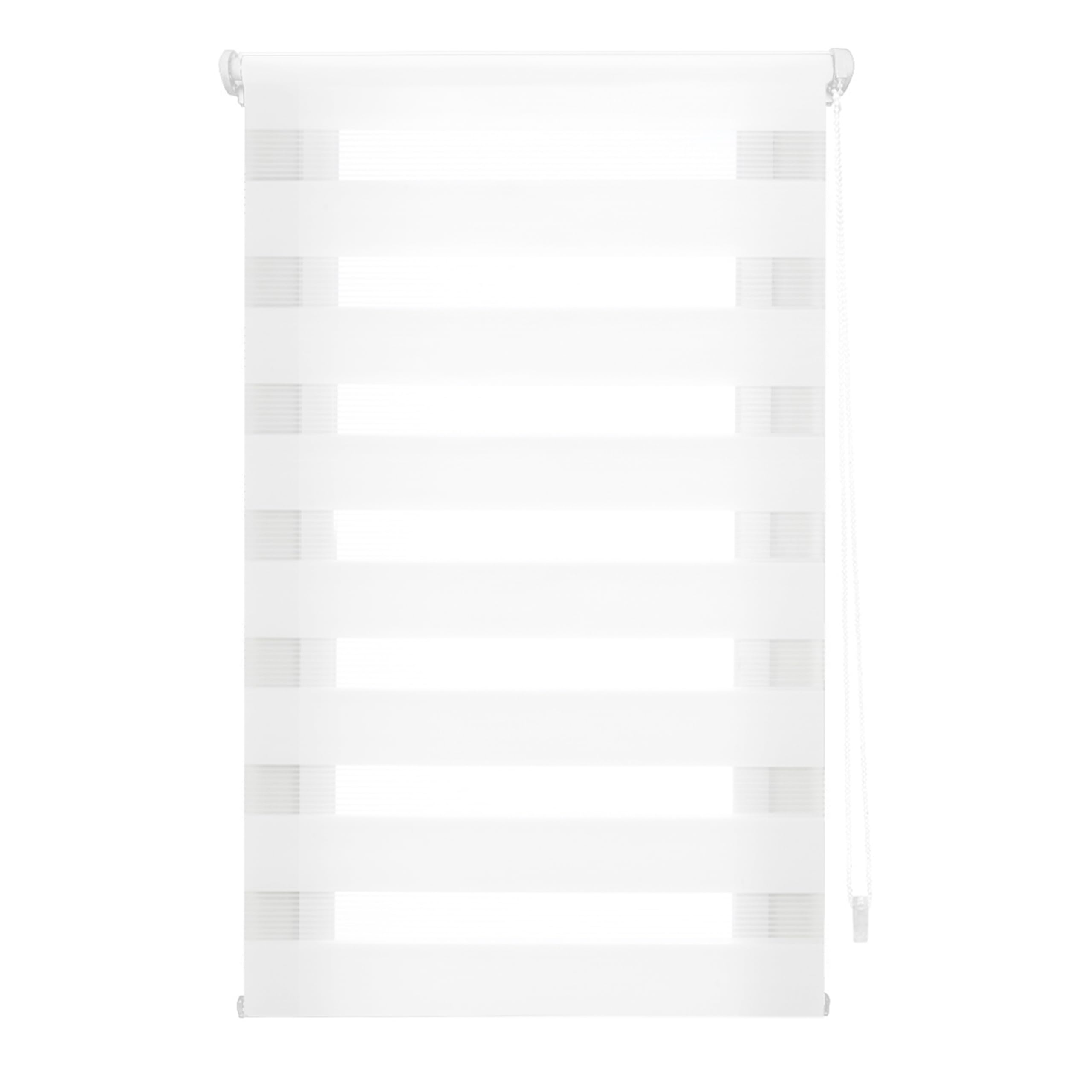 Blindecor Indus Sensa attrezzi | Tenda a rullo a doppio strato senza perforazione | Colore Bianco 55 x 220 cm (Larghezza x Altezza) | Dimensioni del tessuto 52 x 215 cm - 3