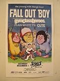 Fall Out Boy Concert Handbill Poster Fallout Where The Wild Things Are