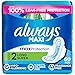 Always Maxi Feminine Pads for Women, Size 2, Long, Super Absorbency, with Wings, Unscented, 60 Count (Packaging May Vary)