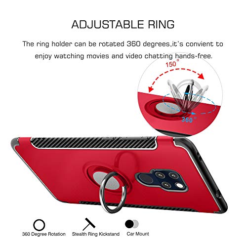 LFDZ Huawei Mate 20 Custodia, Resistente TPU Case