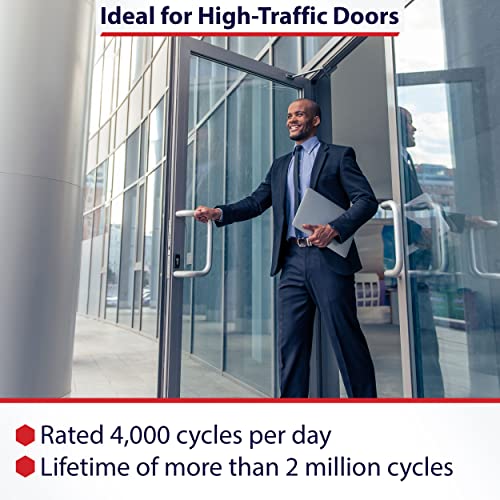 Lawrence Heavy Duty Door Closer Commercial Grade 1 - Adjustable 6-Speed Delayed-Action Door Control With 3 Pistons – Flexible Installation With Included Hardware - Lawrence Hardware Lh816 #TOP4