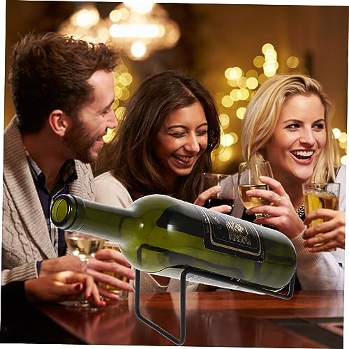 Soporte para botellas vino metal 2 piezas miniatura 6