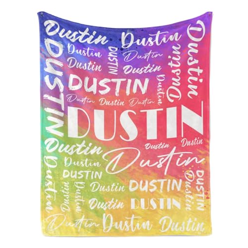 Name Blanket Personalized Name Blanket Customized Blanket with Name Text for Adult Kid Birthday Christmas Mothers Fathers Valentines Day Gift