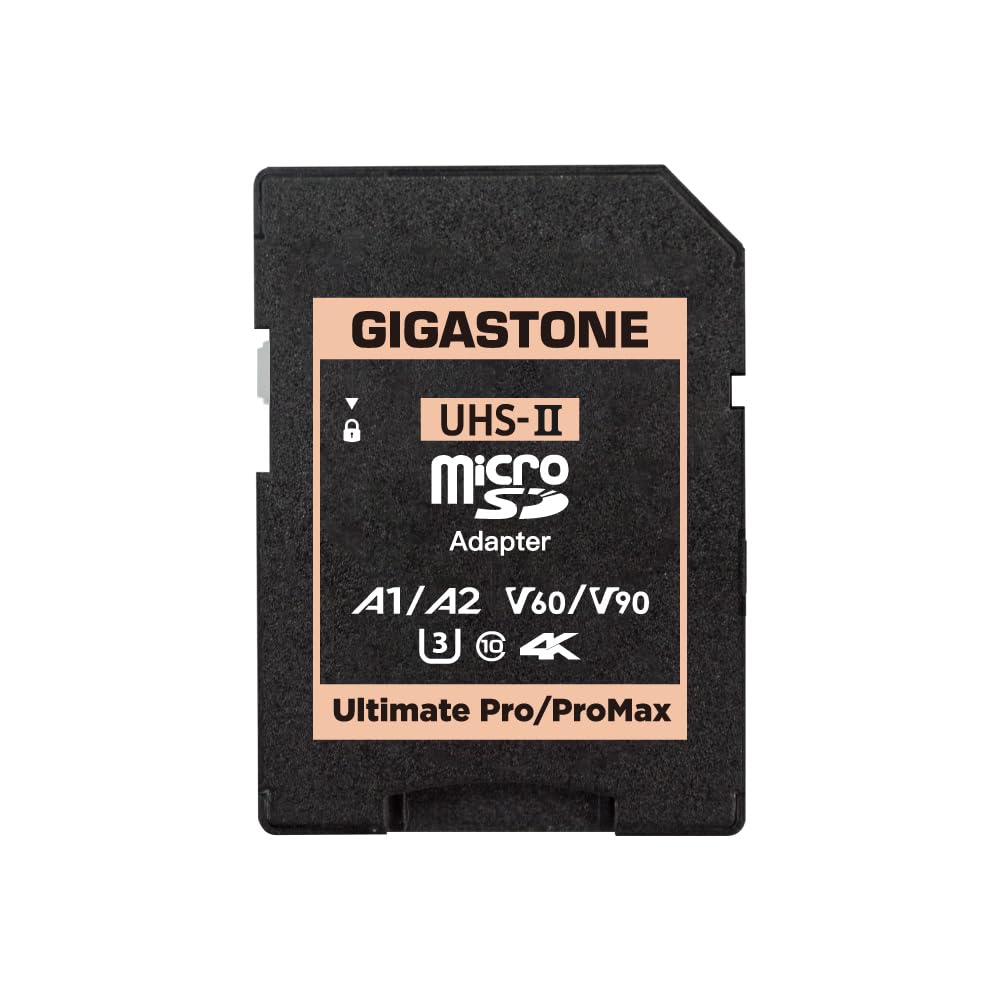 GIGASTONE Adattatore SD UHS-II Da MicroSD A UHS-II Per Fotocamera – Termoresistente E Impermeabile
