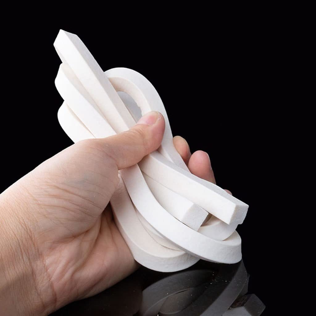 Tira de sellado de goma de silicona cuadrada, tira de sellado de esponja de silicona blanca 2x10-16x16mm 1/2/3 metros(15x20mm,3Meters)