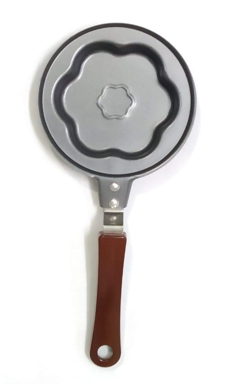 BAKERS PARDISE Flower Shape Mini Non-Stick Egg Frying/Pancake/Breakfast Omelette Pan