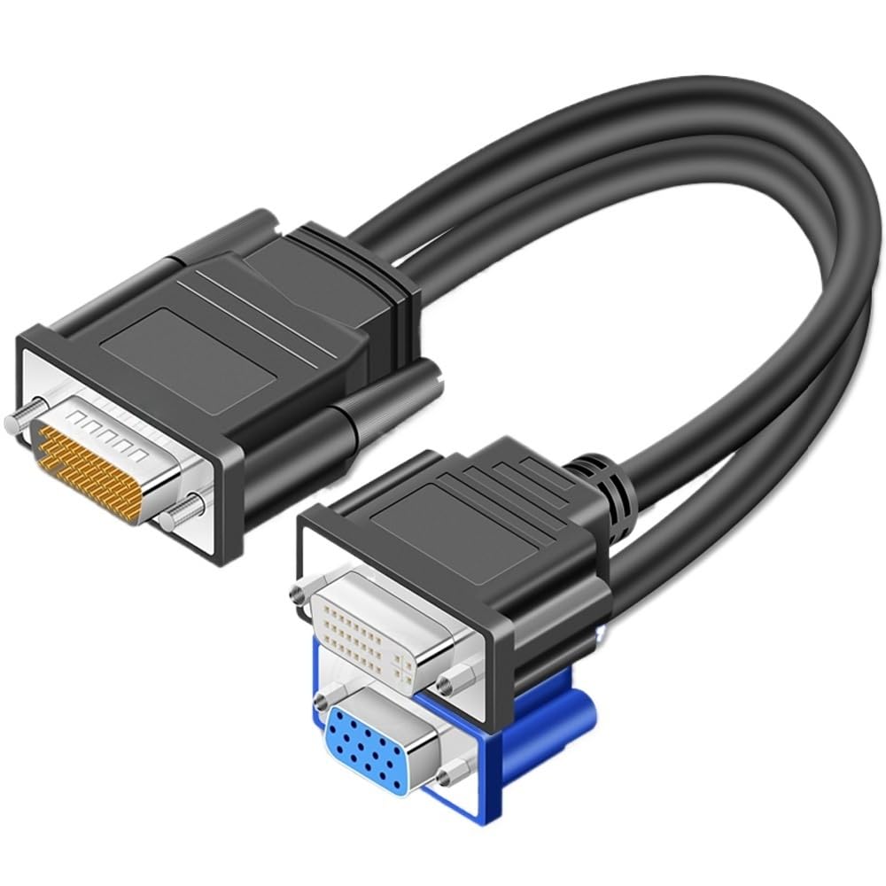 DMS 59-pinowy męski na 2 HDMI/VGA/DVI/DP żeński rozdzielacz przedłużający adapter (59 pinów do DVI VGA)