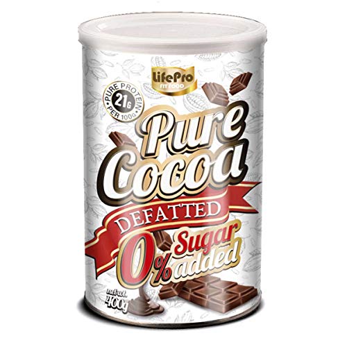 Life Pro Fit Food Pure Cocoa 400g. Cacao 100% Puro con una textura fina. Polvo de cacao alcalinizado...