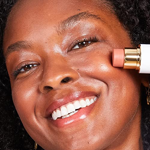 Ogee Sculpted Face Stick (Topaz - Matte Rosy Peach) Certified Organic Face Makeup - Multi-Use Cream Blush & Highlighter #TOP6