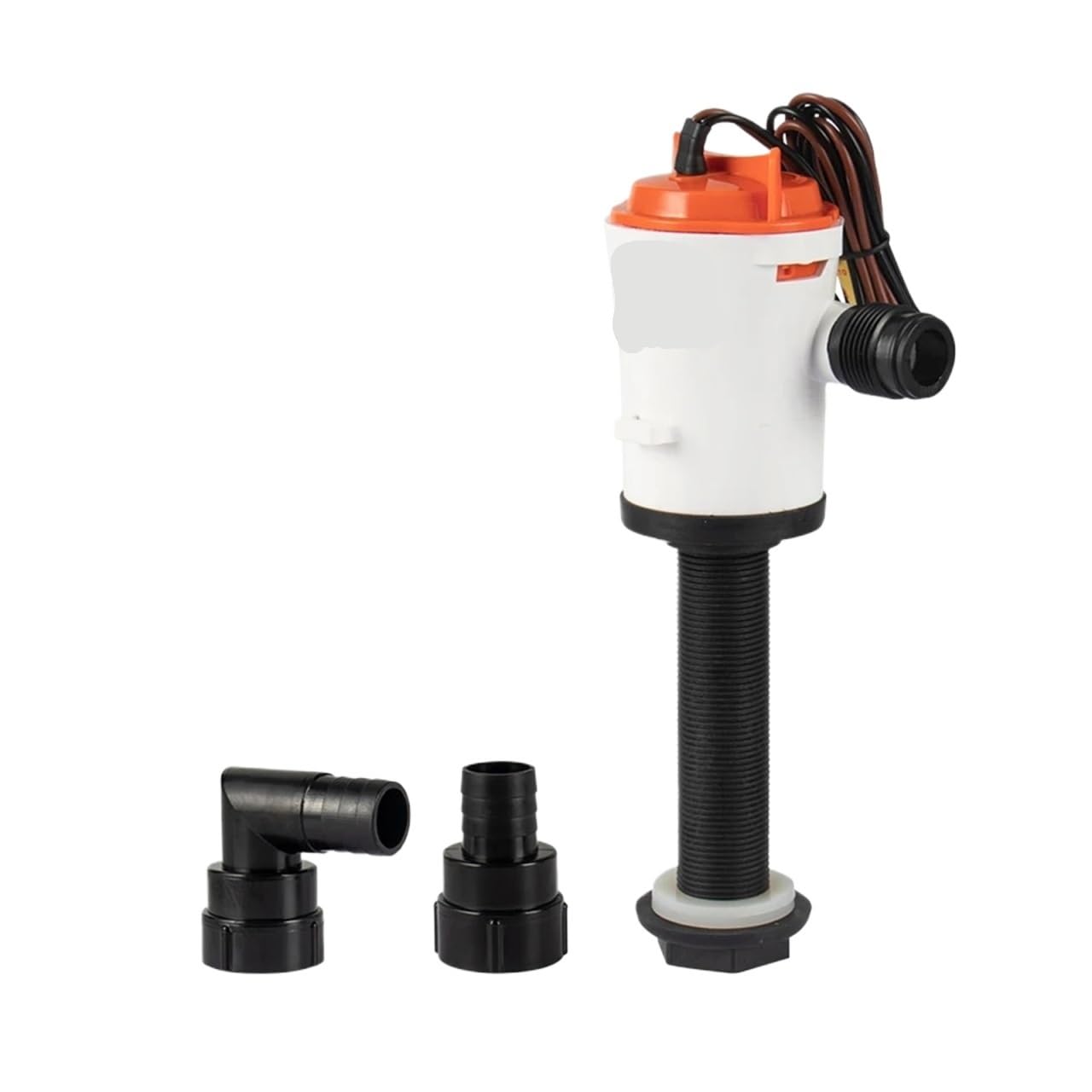 350 GPH 12V Livewell Baitwell Pump, Submersible Boat Aerator Pump for Live Fish Tank, Fishing, Freshwater & Saltwater