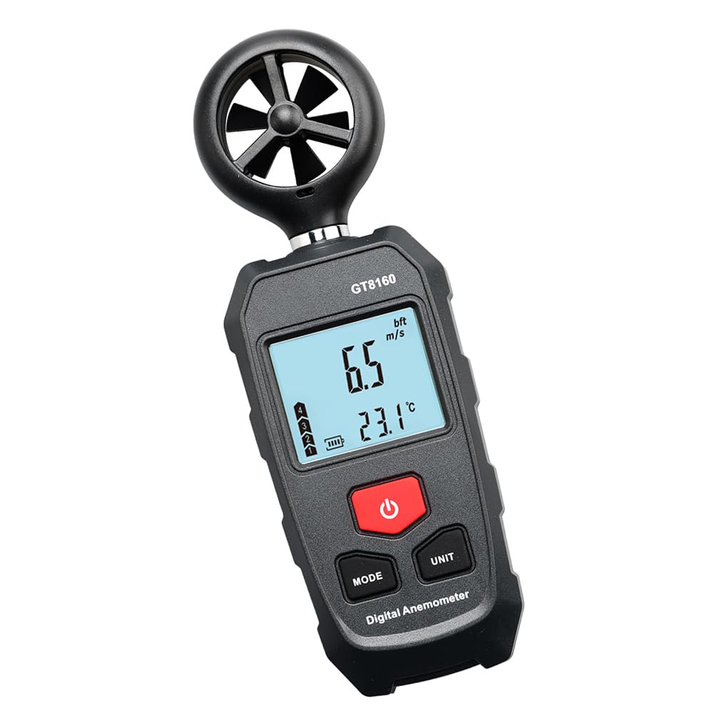 Professional Handheld Wind Gauge with 0-30M S Ranges Lightweight Digital Anemometer Suitable for Various Applications Transportable Wind Blow Meter
