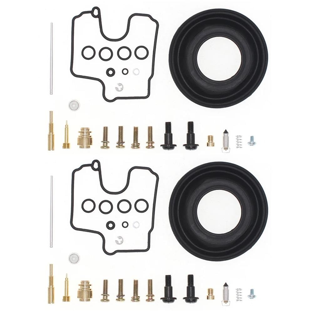 2 Sets for SU&ZUKI SV650 SV650S SV 99-02 Carburetor Gaskets Jets Rebuild Repair Kit