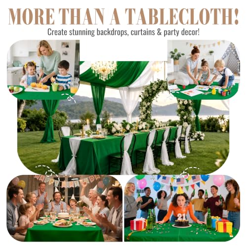 Image of 54In X 300Ft Plastic Table Cloth Disposable, 100% PEVA Tablecloth Roll