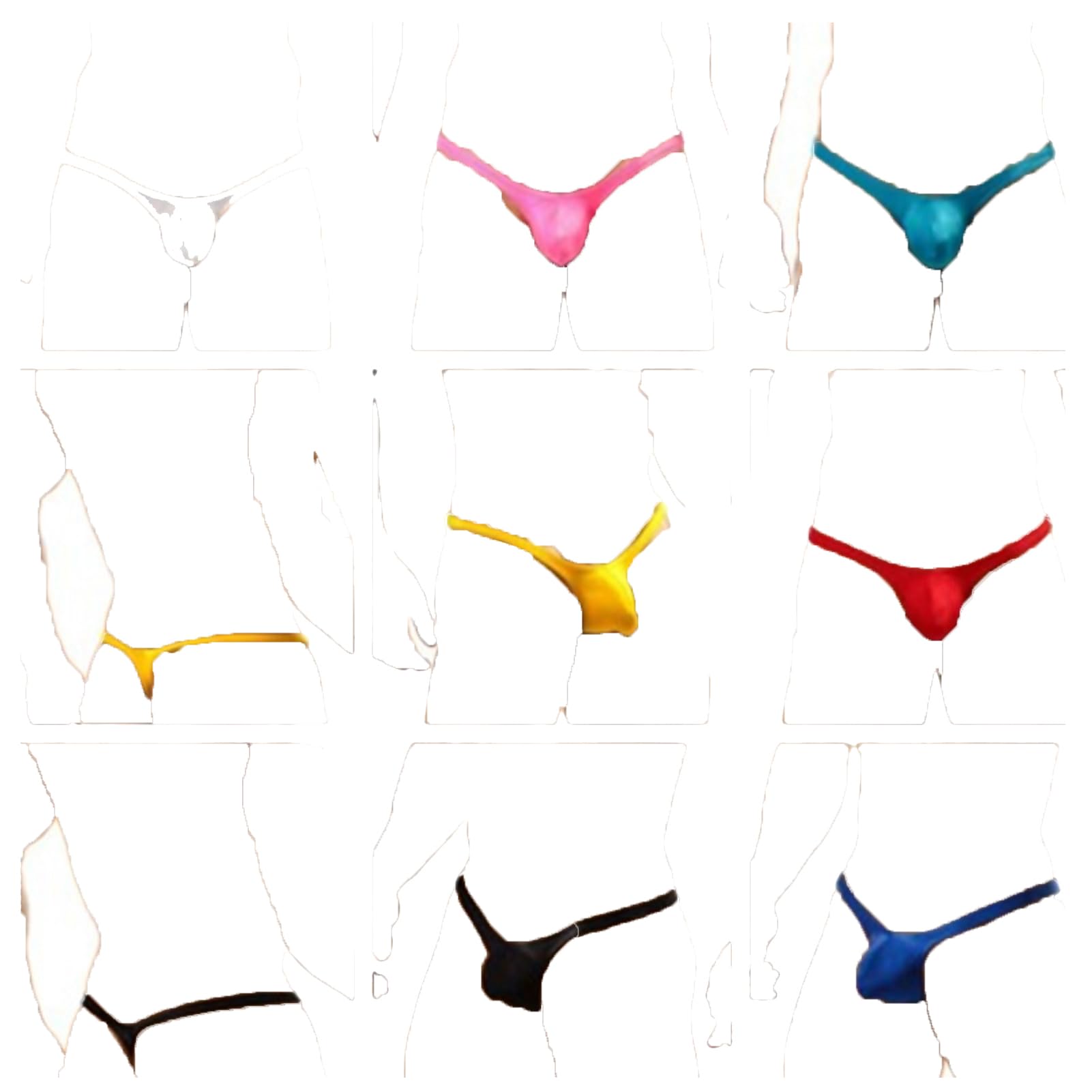 Tanga sexy en U convexa para hombre, lencería de cintura baja, tangas, ropa interior para hombre, tanga