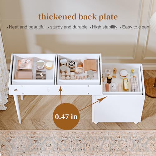 Ieejdn Vanity Desk with Mirror-VT-033