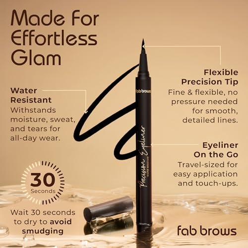 Delineador Líquido Fab Brows Precisión Negro Resistente al Agua miniatura 5