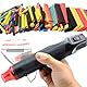shengbowi Mini Heißluftpistole EU Handheld Heißluftfön mit Schrumpfschlauch Heissluftföhn Zubehör für DIY Acrylharz Handwerk Schrumpffolie Trocknen Set ideal zum Prägen Basteln Schrumpfen