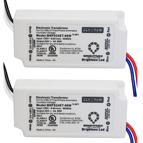Image of LA LED Lighting 24VDC, 96W Small Dimmable LED Driver (Transformer) - Small Size: 3.31x1.57x0.98 inch (L*W*H)- Compatible with Triac /ELV /MLV dimming- UL-RC, Class 2, Type HL-for Damp and Dry Location