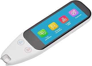 Caneta de tradução de digitalização portátil Leitor de exames Dispositivo de tradução de idioma de voz com tela sensível ao toque WiFi/conexão de ponto de acesso/função off-line Suporte a dicionário/leitura de digitalização de texto/tradução de texto e fonética/excerto de texto/gravação inteligente/MP3 para Rea