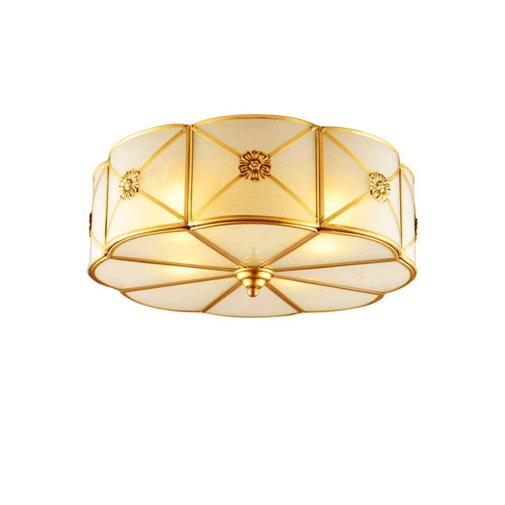 Antike Kupfer Deckenlampe Schlafzimmerlampe Wohnzimmerlampe Esszimmerlampe Deckenleuchte Elegant Kuchenlampe Loft Bar Deckenbeleuchtung Pastorale Gestaltung O45cm E27 4 Glas Amazon De Beleuchtung