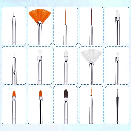 21 Pieces Nail Art Tools Kit, Resin Nail Art Palette Leaf Shape Mixing Palette And 20 Pieces Nail Art Design Brushes Golden Edge Resin Nail Holder Nail Gel Polish Colors Mixing Pallet () #TOP3