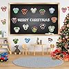 Amazon.com: LEMORPHE 48 Pcs Christmas Mouse Cutouts Christmas Bulletin ...
