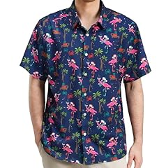 Santa Hat Flamingos Midnight Blue