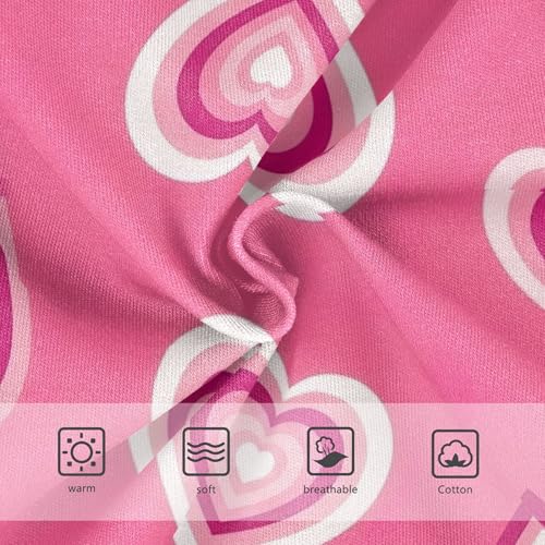 Toddler Underwear Floral 2t Cotton Panties for Girl Fancy Kids Briefs Undies Retro Concentric Heart Pink3