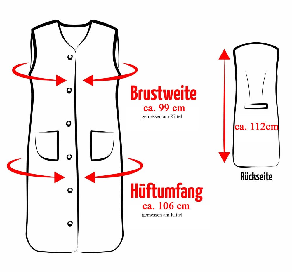 Blouse Femme Blouse Tablier Robe Maison Sans Manches Coton Multicolore
