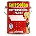 Produktbild 5L Consolan Wetterschutzfarbe rot 211 Holzdeckfarbe Deckfarbe Holzfarbe