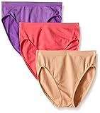 Ahh By Rhonda Shear Women's Seamless High Cut Brief 3 Pack