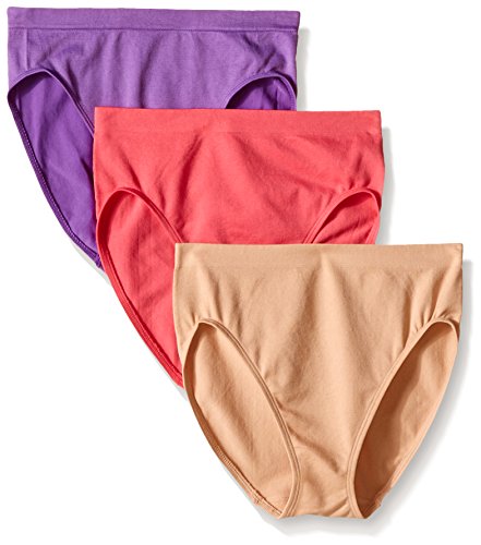 Ahh By Rhonda Shear Women's Seamless High Cut Brief 3 Pack