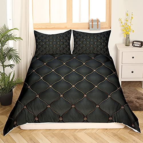 Housse de couette géométrique noir et doré pour transformer votre chambre - 2