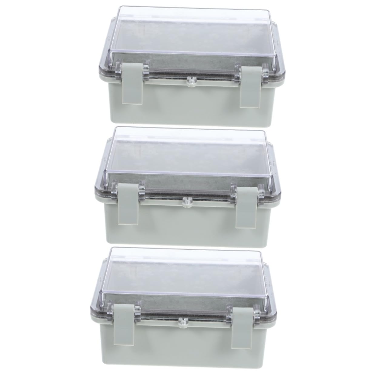 iplusmile Boîte De 3 Pièces Boîte De Jonction Étanche Charnières Extérieures Boîtiers Électriques Résistants Aux Intempéries Plastique