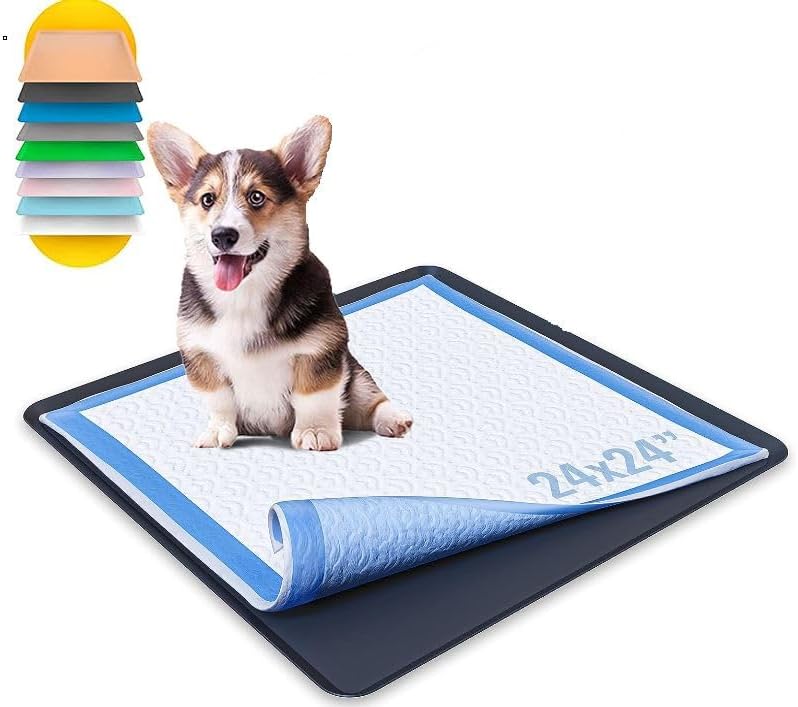 XPACK 24x24 Dog Pee Pad Holder Silicone Puppy Pad Tray