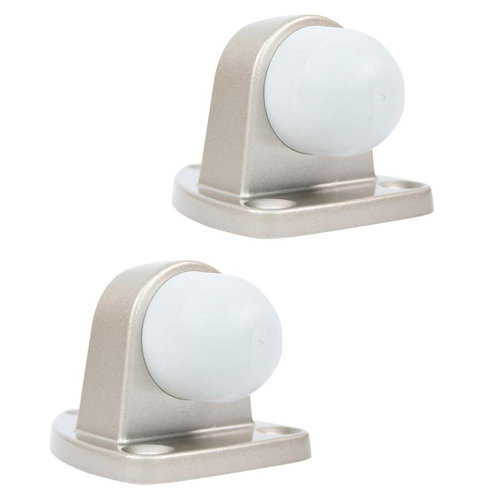 Tapón para puerta de piso con almohadilla de goma, 15 unidades, acero inoxidable para proteger la pared