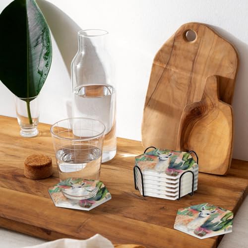 Dessous de verre céramique anti-tache pour protéger la table - 7