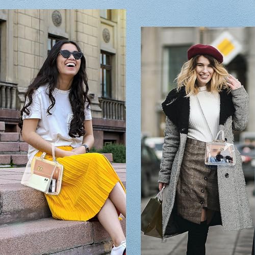 Clear Bag For Stadium Events, Clear Purse For Women, Trendy Gift, Shoulder Bag & Fashion Handbags Stadium Approved Events Festivals 5