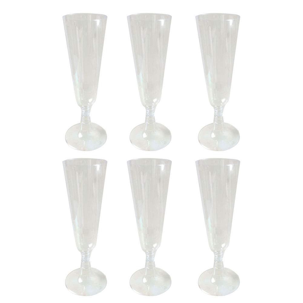 Amazon | Katigan 60個150ml使い捨て硬質プラスチックシャンパングラス