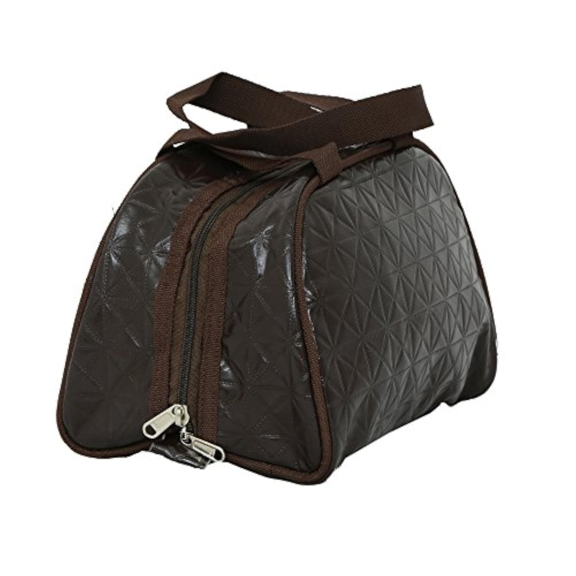 Leather 18 cms Brown Travel Bag