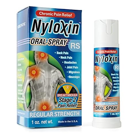 Nyloxin Flavored Oral Spray Arthritis Pain Relief, Back Pain Relief, Neuropathy Pain Relief, Nerve Pain Relief, Knee Pain Relief, Foot Pain Relief, Muscle Pain Relief, Joint Pain Relief (1 oz) Cover
