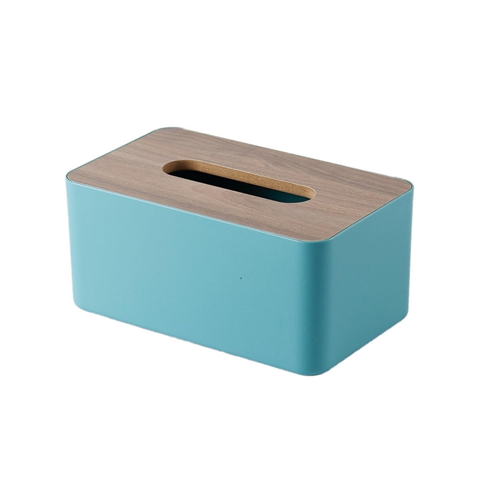 Xdgsdrdf Blue Living Room Desktop Wood Simple Drawing Paper Box Creative(Blue)